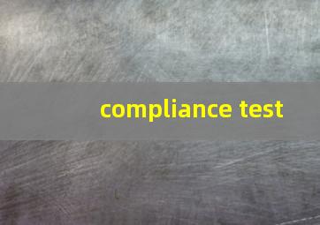 compliance test